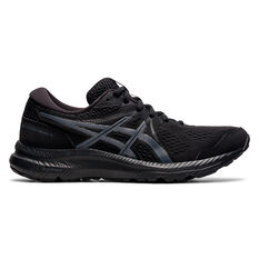 Asics GEL Contend 7 Womens Running Shoes Black/Grey US 6, Black/Grey, rebel_hi-res