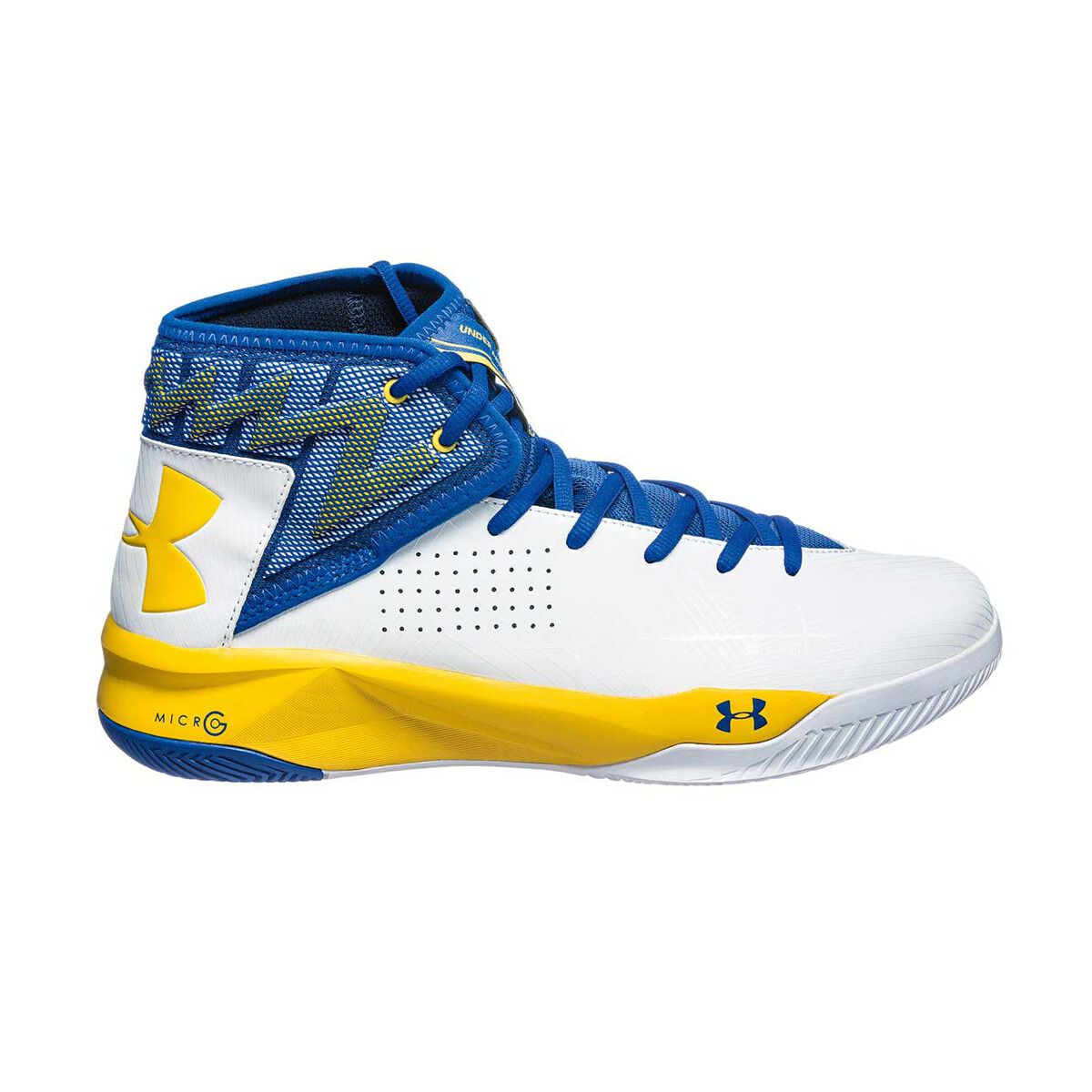 under armour blue and yellow basketball shoes