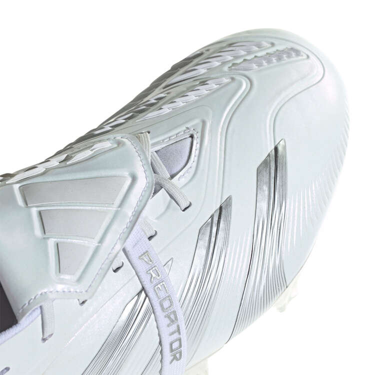 adidas Predator+ Football Boots, White, rebel_hi-res