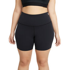 Nike Yoga Womens Luxe High-Waisted Shorts Black XS, Black, rebel_hi-res