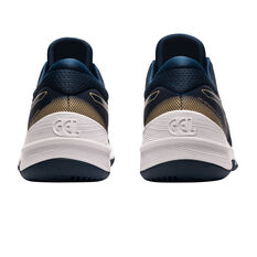 Asics GEL Netburner 20 D Womens Netball Shoes Navy/Gold US 6.5, Navy/Gold, rebel_hi-res