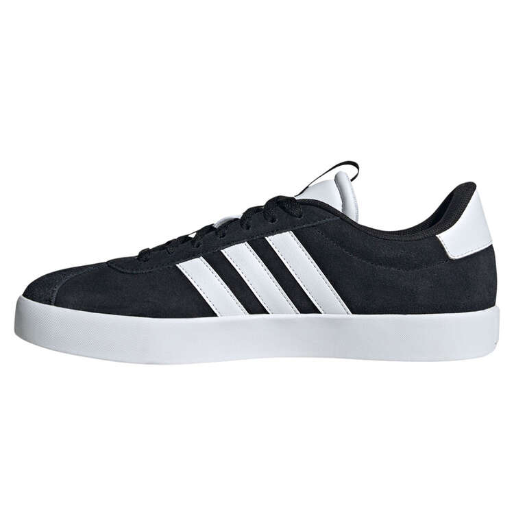 addias VL Court 3.0 Mens Casual Shoes Black/White US 7, Black/White, rebel_hi-res