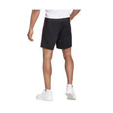 adidas Mens Designed To Move 3-Stripes Shorts, Black, rebel_hi-res