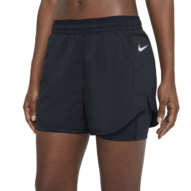 Nike Womens Tempo Luxe 2 In 1 Running Shorts Black XS