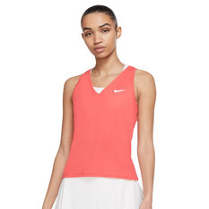 NikeCourt Womens Victory Tennis Tank Orange XS, Orange, rebel_hi-res