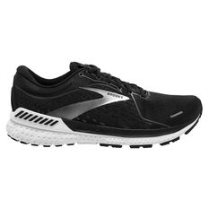 Brooks Adrenaline GTS 21 2E Mens Running Shoes Black/White US 8, Black/White, rebel_hi-res
