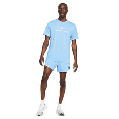 Nike Mens Dri-FIT Heritage Brief-Lined 4inch Shorts, Blue, rebel_hi-res