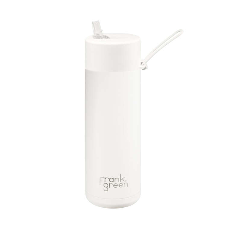Frank Green Reusable 595ml Water Bottle - White/Cloud, , rebel_hi-res