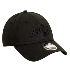 LA Lakers New Era Black on Black 9FORTY Snapback, , rebel_hi-res