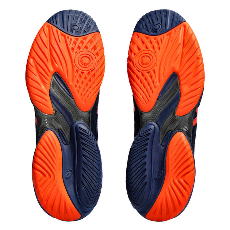 Asics Court FF 3 Mens Tennis Shoes, Blue/Orange, rebel_hi-res
