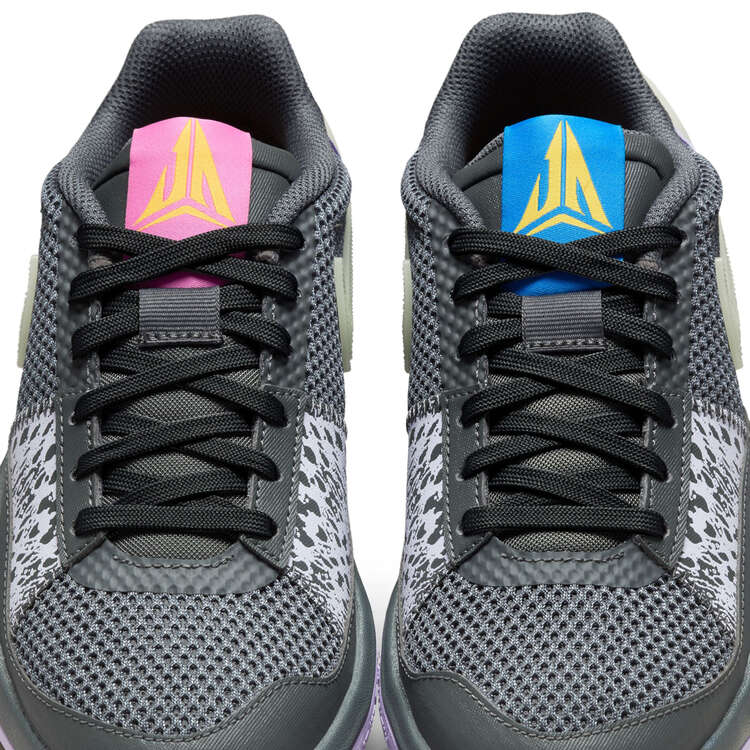 Nike Ja 1 GS Kids Basketball Shoes, Grey/Purple, rebel_hi-res