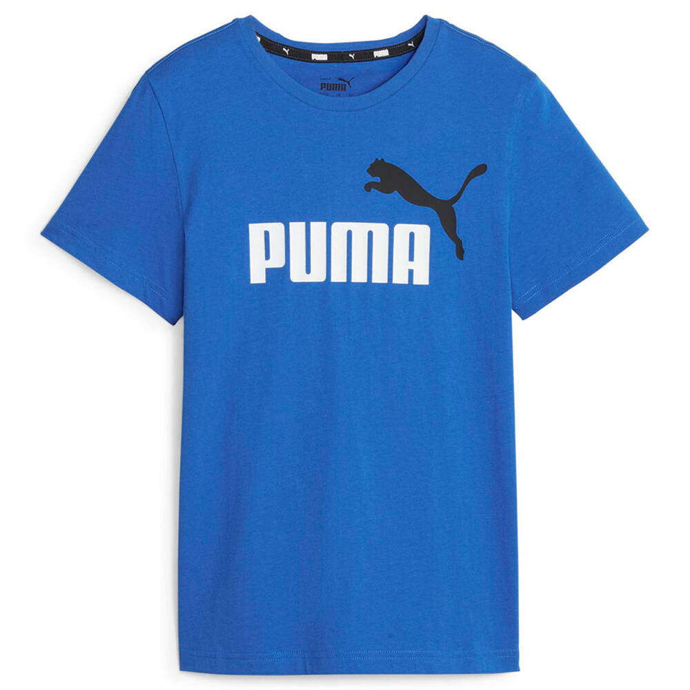 Puma Junior Kids Essential Plus 2 Logo Tee | Rebel Sport