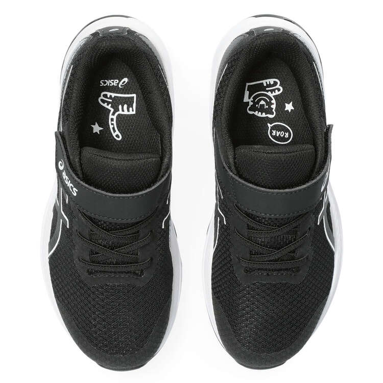 Asics GT 1000 12 PS Kids Running Shoes Black/White US 11, Black/White, rebel_hi-res