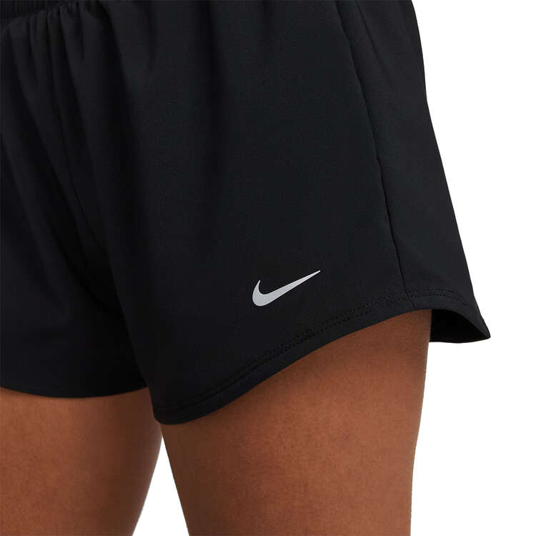 Nike One Womens Dri-FIT 3 Inch Brief Lined Shorts Black XL, Black, rebel_hi-res