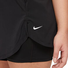 Nike Womens Flex Essential 2 in 1 Training Shorts, Black, rebel_hi-res