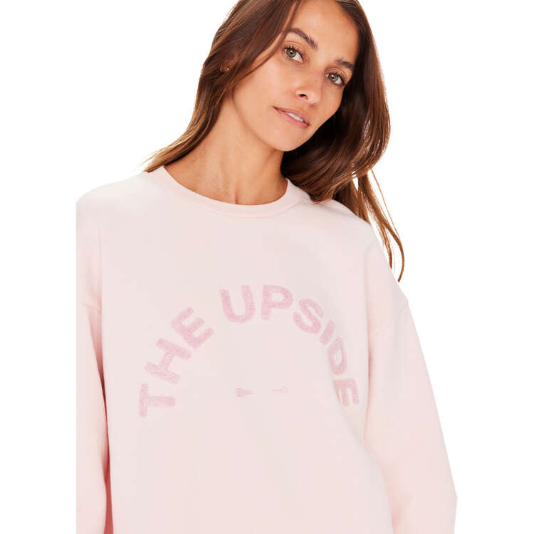 The Upside Womens Saturn Crew Sweatshirt, Pink, rebel_hi-res