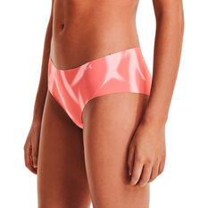 Under Armour Womens Pure Stretch Hipster 3 Pack Briefs Pink XS, Pink, rebel_hi-res
