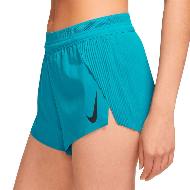 Nike Womens AeroSwift Running Shorts, Teal, rebel_hi-res