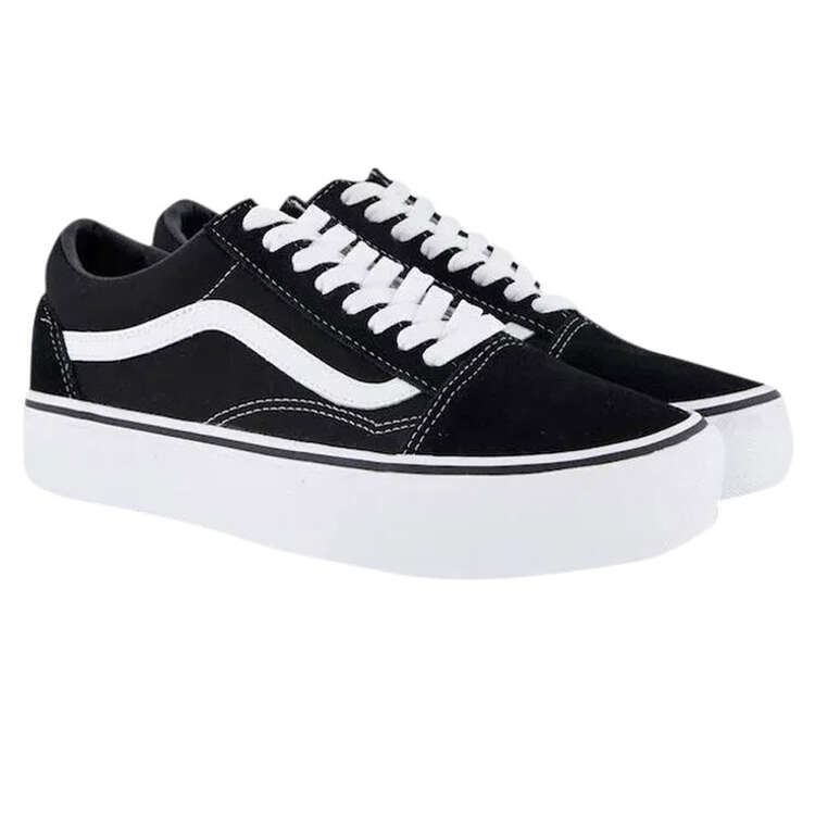 Vans Old Skool Platform Casual Shoes Black/White US Mens 4 / Womens 5.5, Black/White, rebel_hi-res