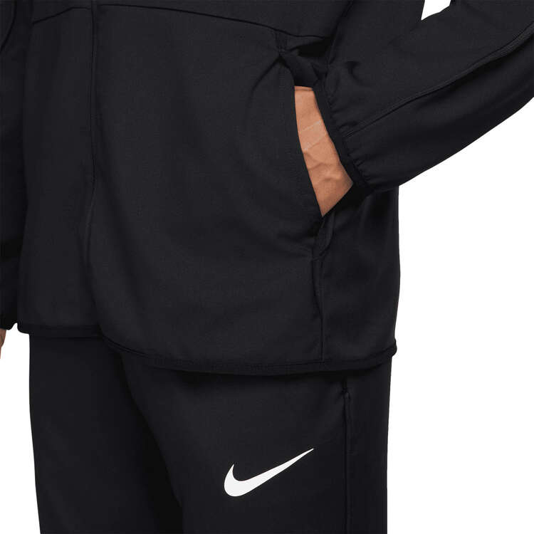Nike Mens Dri-FIT Woven Training Jacket Black M, Black, rebel_hi-res