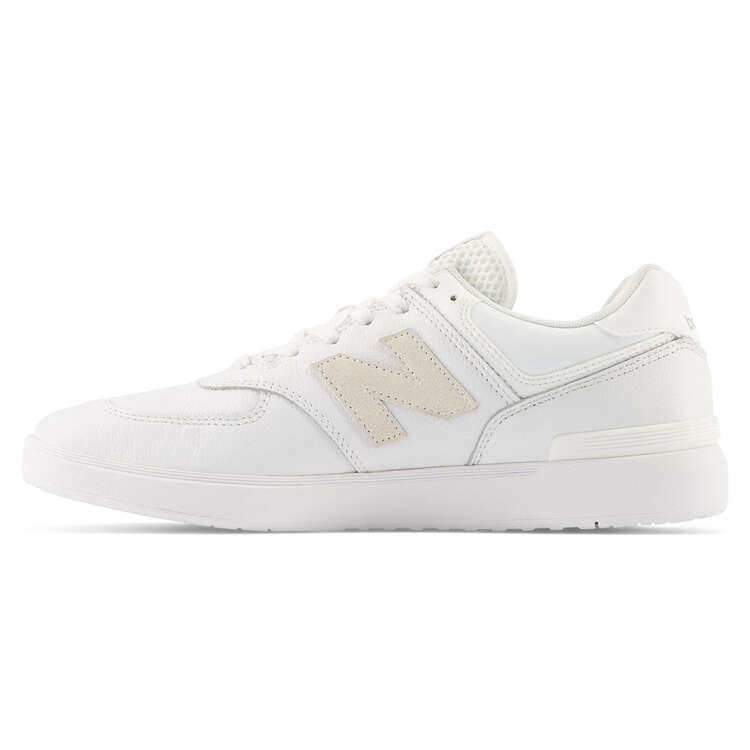 New Balance Court 574 Mens Casual Shoes White/Beige US 7, White/Beige, rebel_hi-res