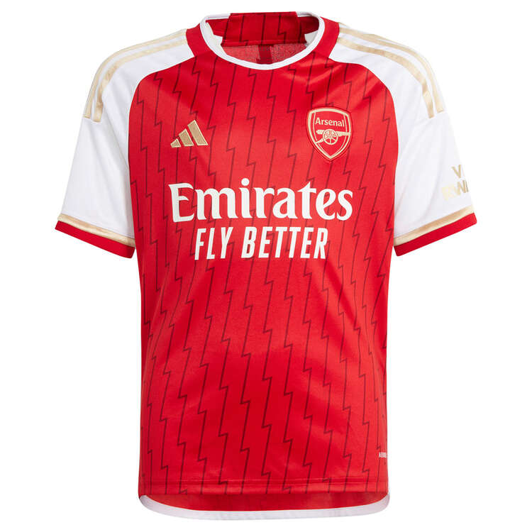adidas Youth Arsenal FC 2023/24 Replica Home Football Jersey Red 12, Red, rebel_hi-res