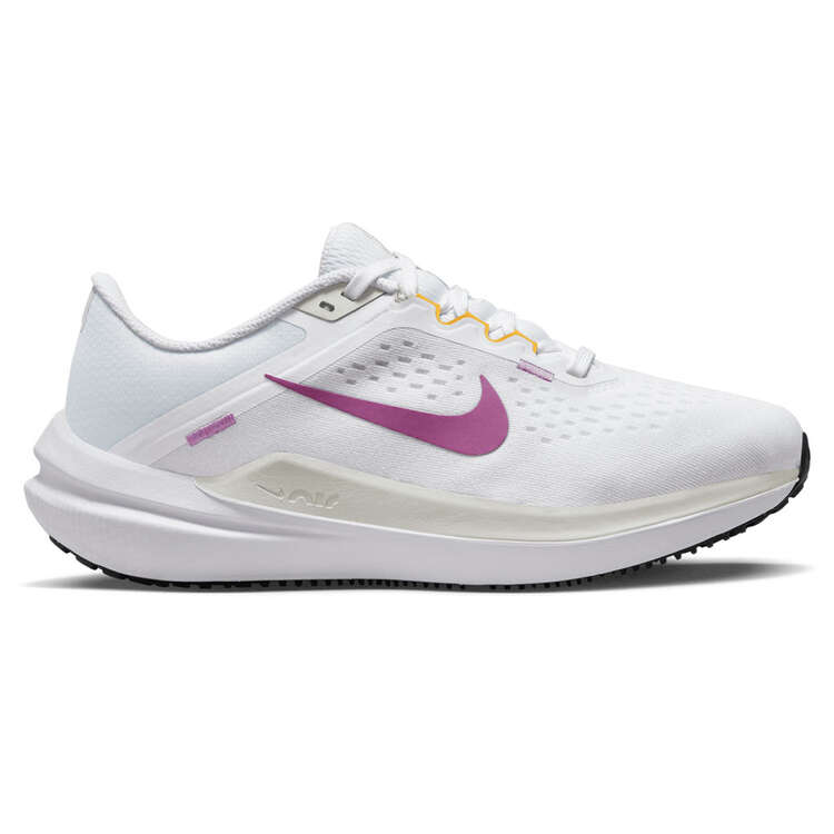 Nike Air Winflo 10 Womens Running Shoes White/Purple US 6, White/Purple, rebel_hi-res
