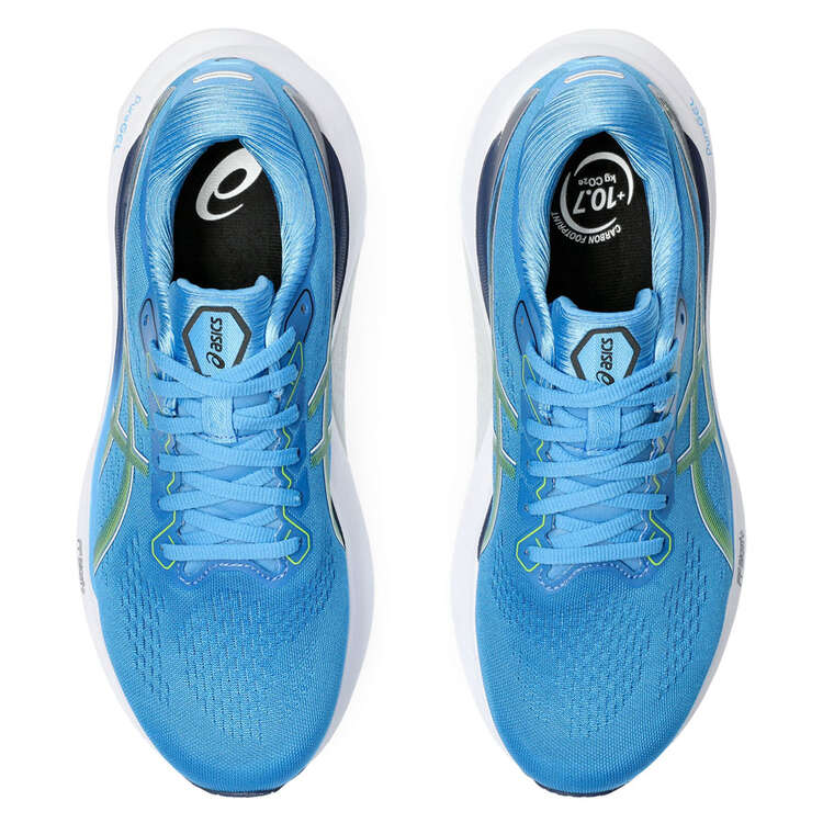 Asics GEL Kayano 30 Mens Running Shoes, Blue/Green, rebel_hi-res