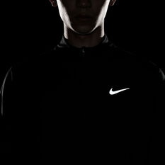 Nike Mens Dri-FIT 1/4 Zip Running Top, Black, rebel_hi-res