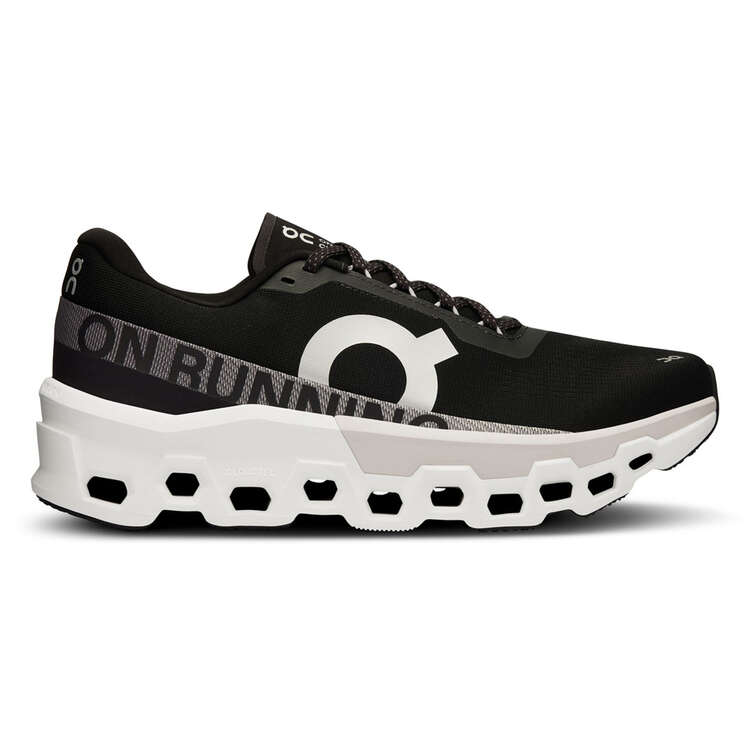 On Cloudmonster 2 Mens Running Shoes Black/White US 8, Black/White, rebel_hi-res