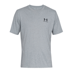 Under Armour Mens Sportstyle Left Chest Tee Grey XS, Grey, rebel_hi-res
