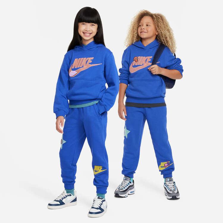 Nike Kids Sportswear Club Fleece Patch Hoodie Blue XS, Blue, rebel_hi-res