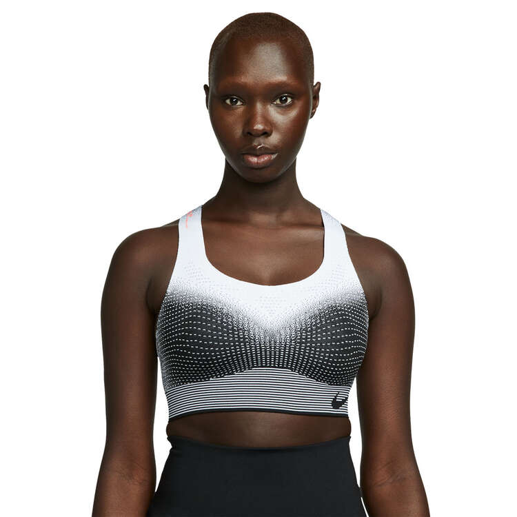 Nike Womens Swoosh Flyknit High Support Non-Padded Sports Bra Black XL C-E