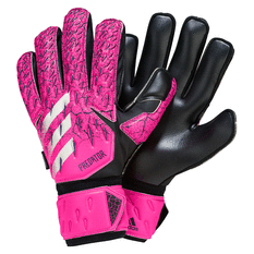 adidas Mens Predator Match Fingersave Goalkeeper Gloves Shock Pink/Black 8, Shock Pink/Black, rebel_hi-res