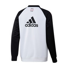 adidas Manchester United Teamgeist Crew Sweater White S, White, rebel_hi-res