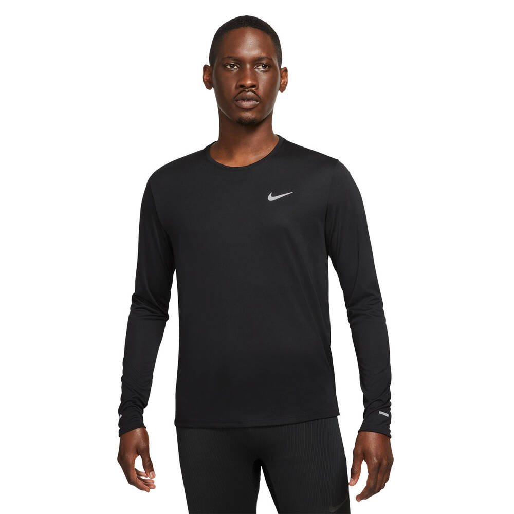 Nike Mens Dri-FIT Miler Long Sleeve Running Top | Rebel Sport