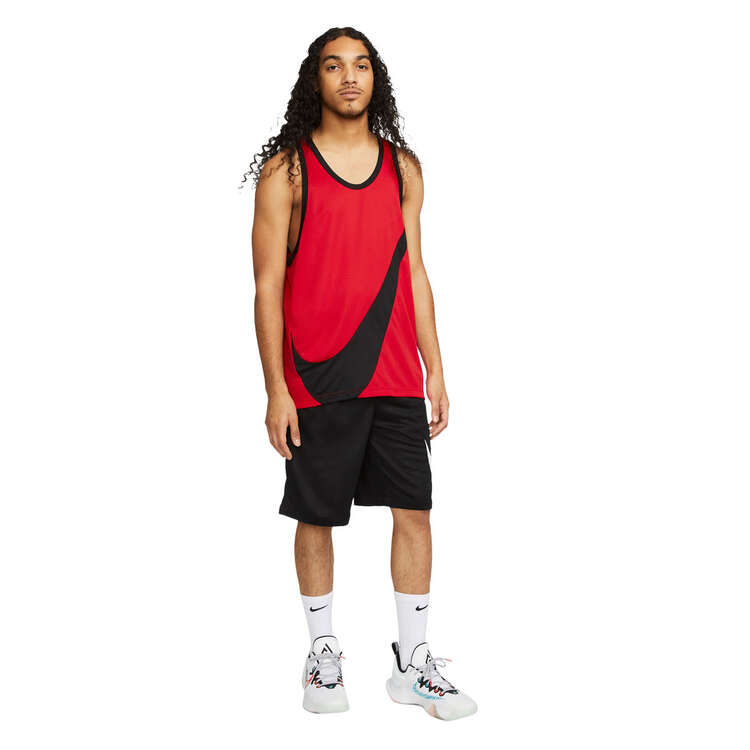 Nike Mens Dri-FIT Basketball Crossover Jersey, Red, rebel_hi-res