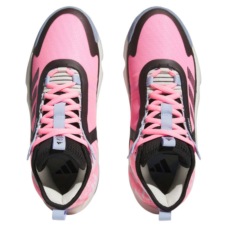 adidas Adizero Select Basketball Shoes Pink US Mens 7 / Womens 8, Pink, rebel_hi-res