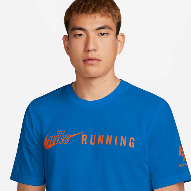 Nike Mens Dri-FIT Energy Running Tee, Blue, rebel_hi-res
