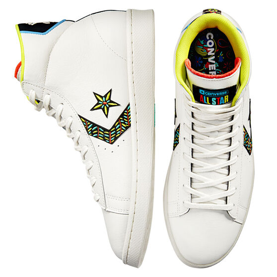 Converse Pro Leather Peace and Unity Casual Shoes, White, rebel_hi-res