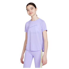 Nike Girls Dri-FIT One Tee Purple XS XS, Purple, rebel_hi-res