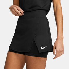 NikeCourt Womens Dri-FIT Victory Tennis Skirt, Black, rebel_hi-res