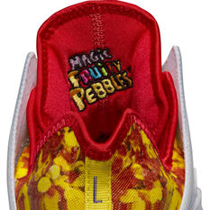 Nike LeBron 19 Low Fruity Pebbles Basketball Shoes, White/Yellow, rebel_hi-res