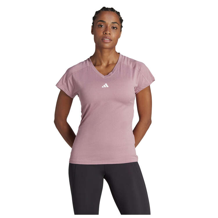 adidas Womens Training Essentials Tennis Tee Pink XS, Pink, rebel_hi-res