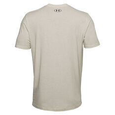 Under Armour Mens Project Rock Hardest Worker Tee White XS, White, rebel_hi-res