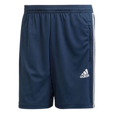 adidas Mens 3-Stripes Shorts Navy XS, Navy, rebel_hi-res