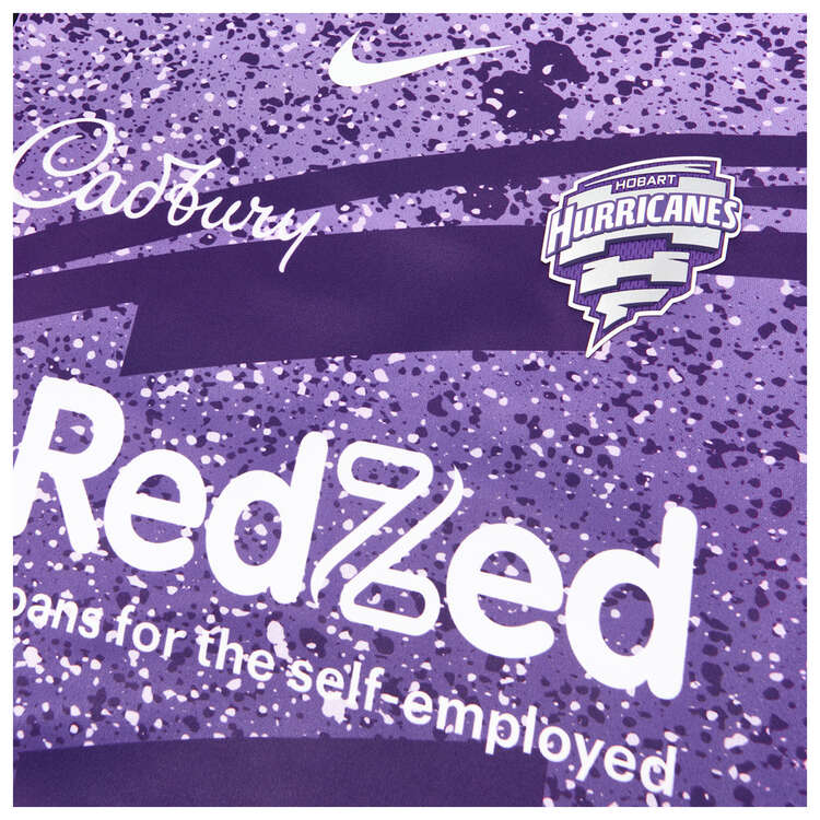 Nike Youth Hobart Hurricanes 2023/24 Replica BBL Home Shirt Purple XS, Purple, rebel_hi-res
