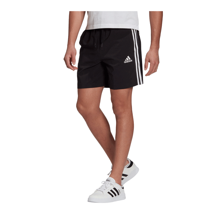 adidas Mens 3-Stripes Chelsea Shorts, Black, rebel_hi-res