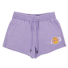 Mitchell & Ness Womens LA Lakers Courtney Shorts, Purple, rebel_hi-res