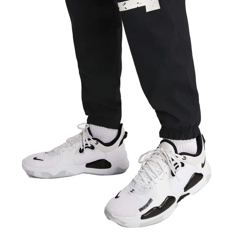 Nike Mens DNA Woven Basketball Pants, Black/White, rebel_hi-res